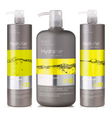 Набір для волосся Erayba TRIO HydraKer Keratin шампунь, кондиціонер та маска для зволоження та відновлення волосся, 3х1000 мл