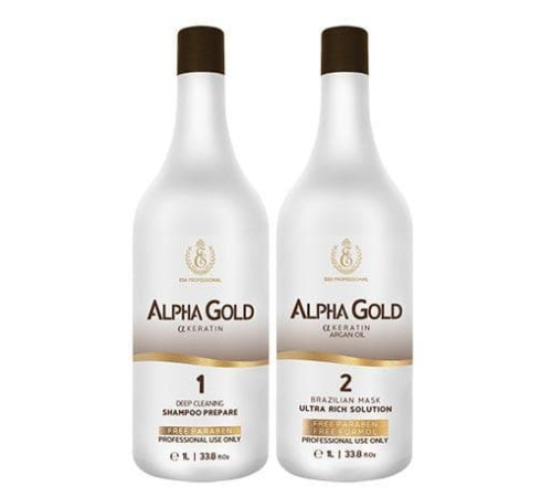 Набор нанопластики для волос Alpha Gold ESK Professional