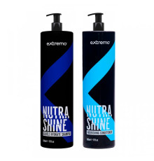 Набір Extremo Nutra Shine шампунь і кондиціонер для делікатного очищення та живлення волосся (EX240/EX241), 2х200 г (розлив)