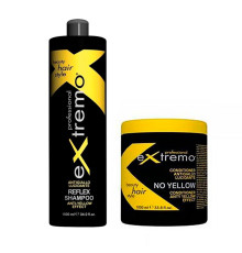 Набір Extremo No Yellow шaмпунь і кондиціонер з aнтижовтим ефeктом (EX415/EX422), 2х1000 мл (заводські)