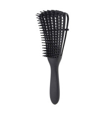 Гребінець з регулюванням щетини для кучерявого волосся Flexi Detangling Brush чорний