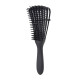 Гребінець з регулюванням щетини для кучерявого волосся Flexi Detangling Brush чорний