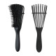 Гребінець з регулюванням щетини для кучерявого волосся Flexi Detangling Brush зелений