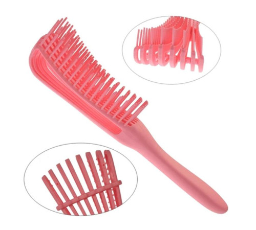 Гребінець з регулюванням щетини для кучерявого волосся Flexi Detangling Brush зелений
