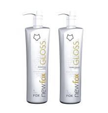Набір для кератинового випрямлення волосся New Fox Gloss, 2х100 г (розлив)
