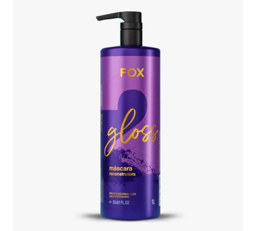 Кератин для волосся Fox Gloss Reconstructive Mask (новий дизайн), 1000 мл (заводська)