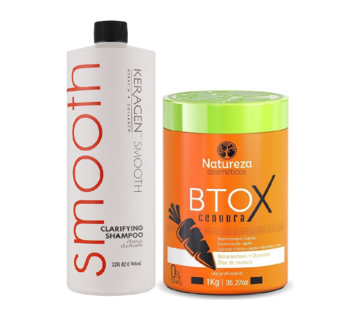 Набір ботокса для волосся Natureza BTOX Cenoura, 100/200 г (розлив)