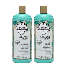 Набір нанопластики G.Hair Organic Therapy Keratin для випрямлення волосся, 2х100 г (розлив)