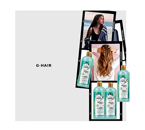 Набір нанопластики G.Hair Organic Therapy Keratin для випрямлення волосся, 2х100 г (розлив)
