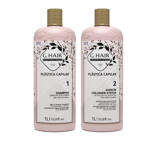 Набір пластика G.Hair Plastica Capilar Keratin Collagen System для випрямлення волосся