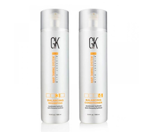 Набір GKhair Global Keratin Balancing балансуючі шампунь та кондиціонер, 2х1000 мл
