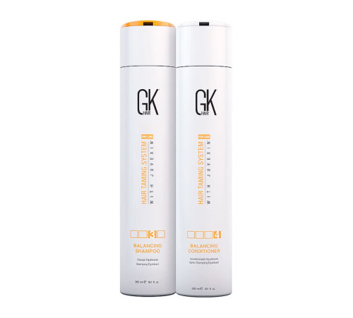 Набор GKhair Global Keratin Balancing балансирующие шампунь и кондиционер, 2х300 мл