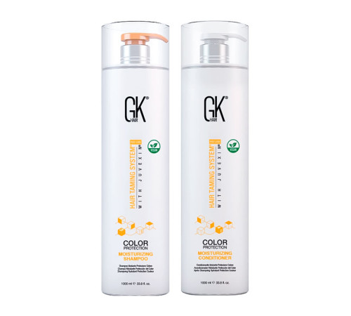 Набір GKhair Global Keratin Moisturizing зволожуючі шампунь та кондиціонер, 2х1000 мл