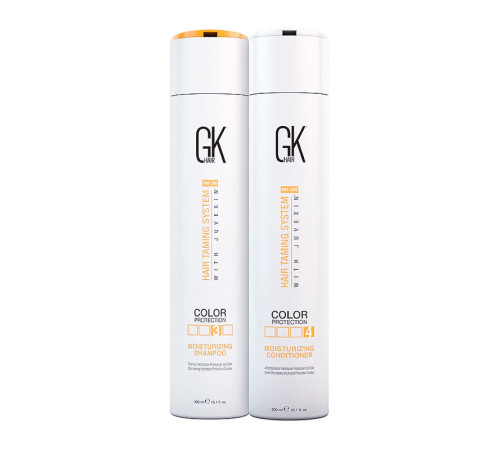 Набір GKhair Global Keratin Moisturizing зволожуючі шампунь та кондиціонер, 2х300 мл