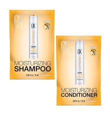 Набір GKhair Global Keratin Moisturizing зволожуючі шампунь та кондиціонер, 2х10 мл (саше)