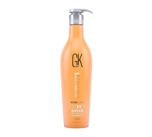 Шампунь GKhair Juvexin Color Shield Shampoo для захисту кольору фарбованого волосся, 650 мл