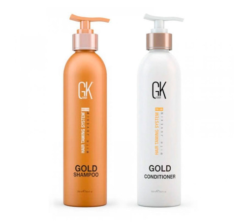 Набір GKhair (Global Keratin) Gold шампунь та кондиціонер, 2х250 мл