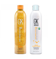 Набір GKhair (Global Keratin) Gold шампунь та кондиціонер, 2х250 мл