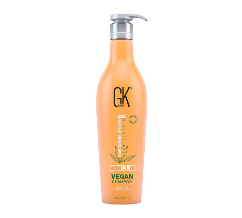Шампунь для волосся GKhair Global Keratin СВD Vegan Shampoo, 650 мл