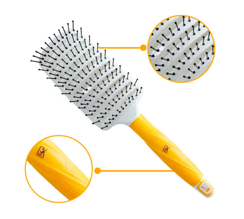 Продувний браш GkHair Vent Brush широкий для легкого розчісування волосся, 76 мм