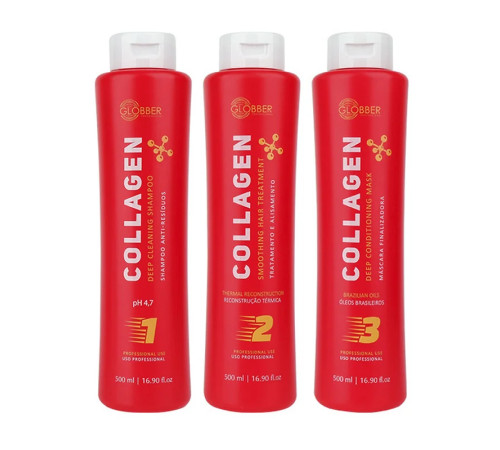 Набор кератина для волос Globber Collagen