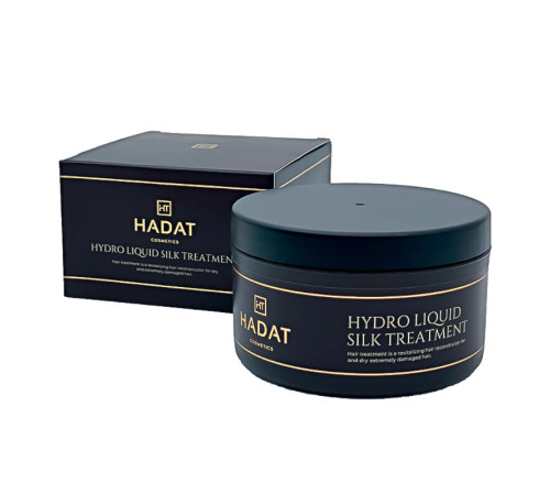 Набір Hadat Hydro TRIO-2 шампунь, маска "Рідкий Шовк" і незмивна сироватка для зволоження волосся, 250/300/110 мл