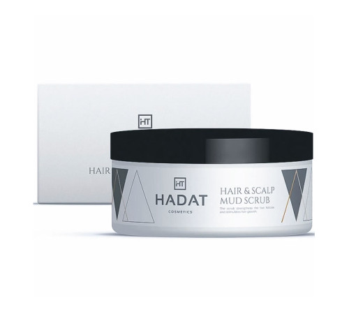 Очищаючий скраб Hadat Cosmetics Hair and Scap Mud Scrub з морською сіллю для волосся та шкіри голови, 300 мл