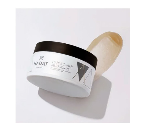 Очищаючий скраб Hadat Cosmetics Hair and Scap Mud Scrub з морською сіллю для волосся та шкіри голови, 300 мл