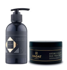 Набір Hadat Hydro DUO-6 шампунь і маска "Рідкий Шовк" для сухого та пошкодженого волосся, 250/300 мл