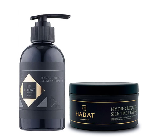 Набір Hadat Hydro DUO-6 шампунь і маска "Рідкий Шовк" для сухого та пошкодженого волосся, 250/300 мл