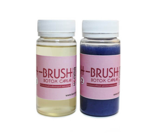Набор бoтoкca для волос Wennoz Brasil (Honma Tokyo) H-Brush B.Tox Platinum, 100/200 г (разлив)