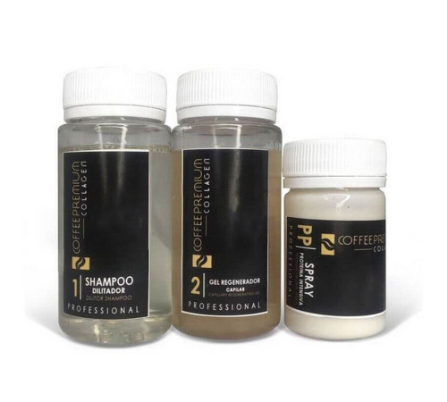 Набор коллагена Wennoz Brasil (Honma Tokyo) Coffee Premium Collagen для выпрямления волос, 100/100/50 г (разлив)