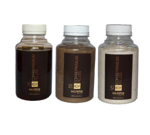 Набір кератину Wennoz Brasil (Honma Tokyo) Coffee Premium Keratin, 3х200 г (розлив)