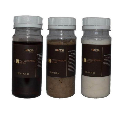 Набір кератину Wennoz Brasil (Honma Tokyo) Coffee Premium Keratin, 3х100 г (розлив)