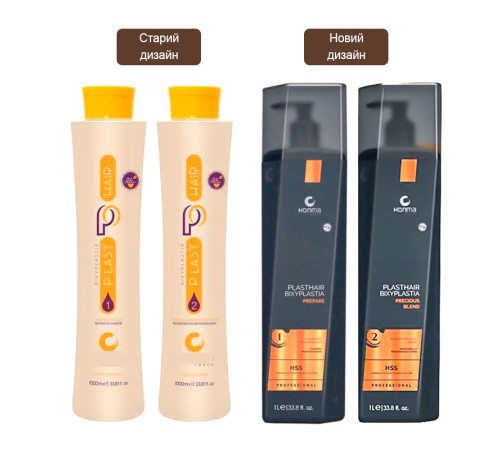 Набір біксіпластії Honma Tokyo Plasthair Bixyorellan Precious Blend для випрямлення, 250+500 г (розлив)