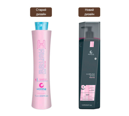 Шампунь Honma Tokyo H-Brush B.Tox Preparation Shampoo для глибокого очищення волосся, 1000 мл (заводська)