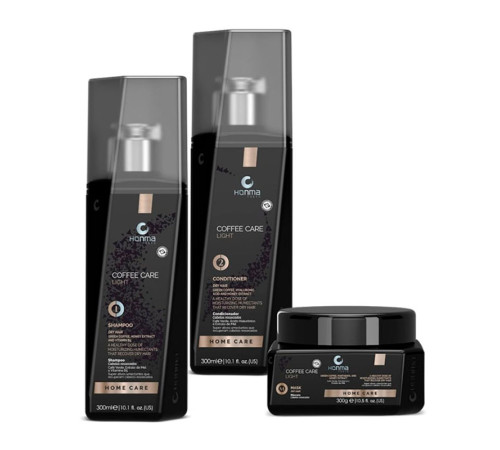 Набор для восстановления волос Honma Tokyo Coffee Care Light шампунь, кондиционер, маска 3х300 мл