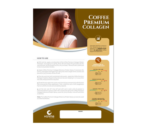 Финишный спрей Honma Tokyo Coffee Premium Collagen Intensive Protein Spray, 150 мл (заводская)
