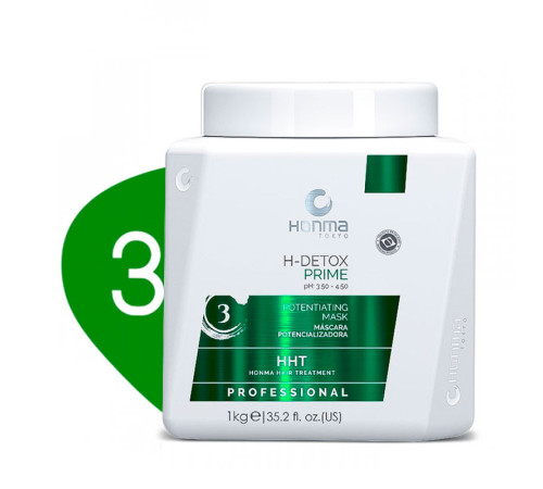Маска Honma Tokyo H-Detox Prime Potentiating Mask для зволоження та захисту волосся, 100 г (розлив)
