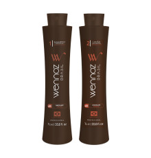 Набір Wennoz Brasil (Honma Tokyo) Chocolate Keratin шампунь і кератин, 2х100 г (розлив)