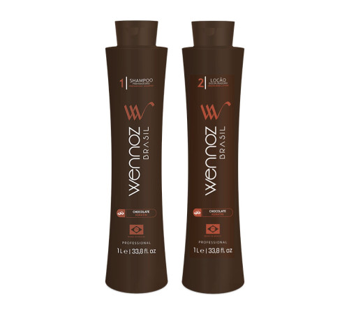 Набір Wennoz Brasil (Honma Tokyo) Chocolate Keratin шампунь і кератин, 2х1000 мл (заводські)