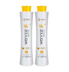 Набір Wennoz Brasil (Honma Tokyo) Yellow Fruits Keratin для випрямлення волосся, 2x100 г (розлив)