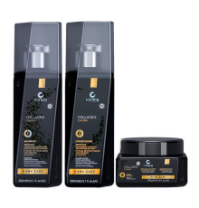 Набір Honma Tokyo Caviar Care TRIO для глибокого відновлення волосся шампунь, кондиціонер і маска, 3х300 мл