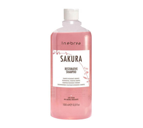 Регенеруючий зволожуючий шампунь Inebrya Sakura Restorative Shampoo