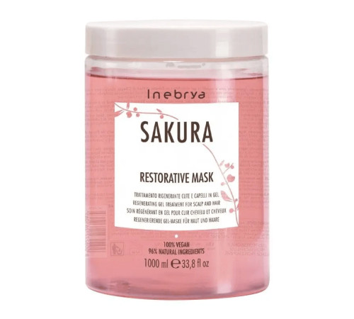 Відновлююча гель-маска для волосся Inebrya Sakura Restorative Mask
