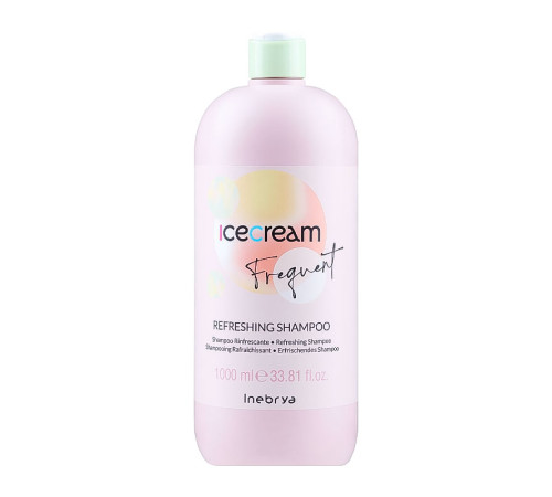 Освіжаючий шампунь Inebrya Frequent Ice Cream Refreshing Shampoo, 1000 мл