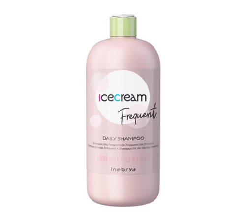 Шампунь Inebrya Frequent Ice Cream Daily Shampoo для ежедневного домашнего ухода, 1000 мл