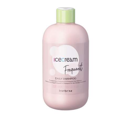 Шампунь Inebrya Frequent Ice Cream Daily Shampoo для ежедневного домашнего ухода, 300 мл