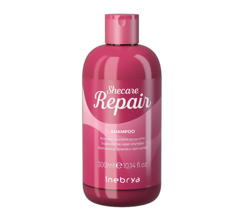 Відновлюючий шампунь Inebrya Shecare repair shampoo для сухого та пошкодженого волосся, 300 мл