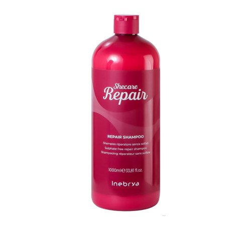 Відновлюючий шампунь Inebrya Shecare repair shampoo для сухого та пошкодженого волосся, 1000 мл